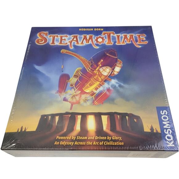 New 2015 Thames & Kosmos Steam Time Steam Punk Board Game Factory Sealed - Picture 1 of 6